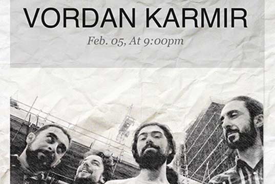 The concert of «Vordan Karmir» band on the 5th of February